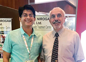 Dr Navdeep Sharma with Dr. Mohamed Azzam Kayasseh, The Gastroenterology Specialist at Medstar Hospital Dubai, Medical Director of Dr. Kayasseh Liver Transplantation Project at International Liver Centers Dubai